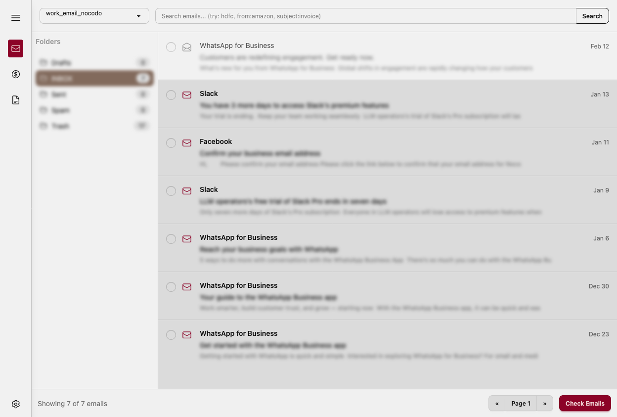 Email inbox